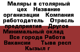 Маляры в столярный цех › Название организации ­ Компания-работодатель › Отрасль предприятия ­ Другое › Минимальный оклад ­ 1 - Все города Работа » Вакансии   . Тыва респ.,Кызыл г.